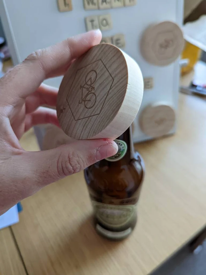 Road Bike Bottle Opener and Fridge Magnet - Image 2